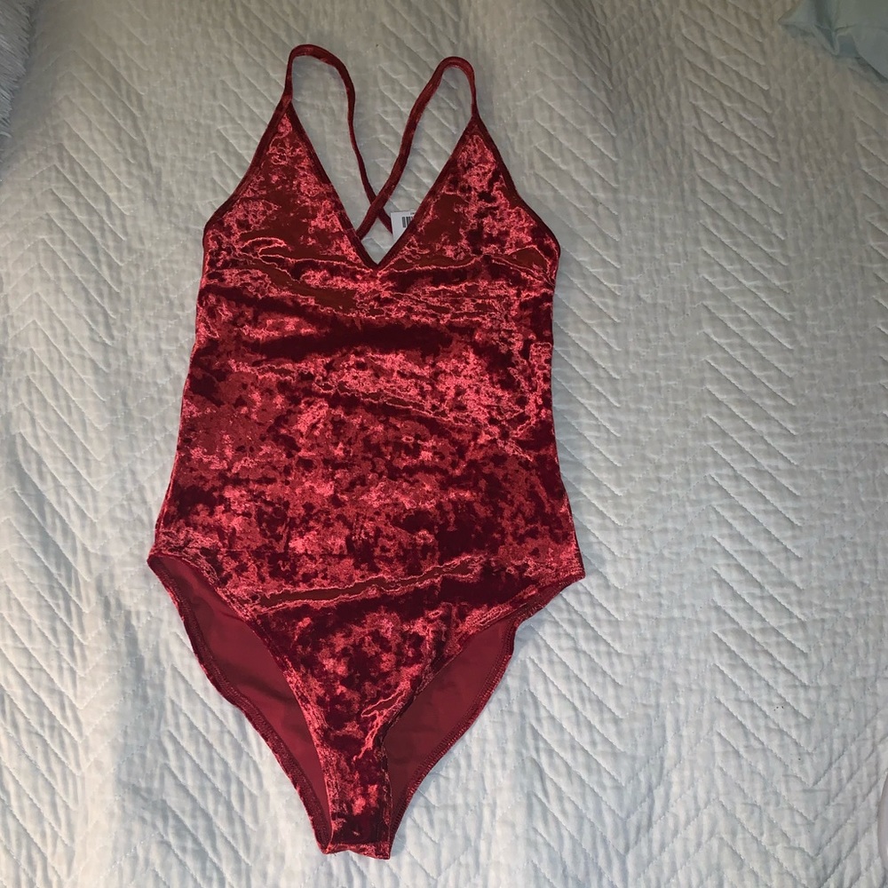 Velvet bodysuit